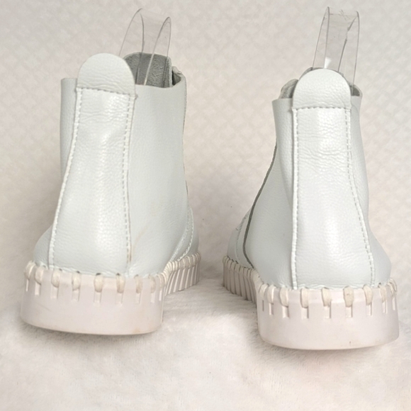 Caposhie Exclusive Shoes White Microfiber Chukka Boot White Size 7, 37 EU - Picture 6 of 11